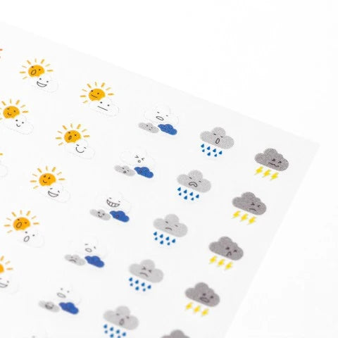 Midori Planner Stickers - Feelings Weather