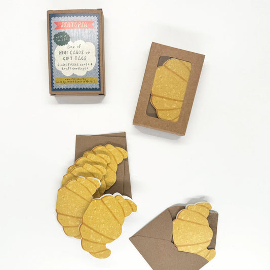 Croissant Mini Cards - Box of 6
