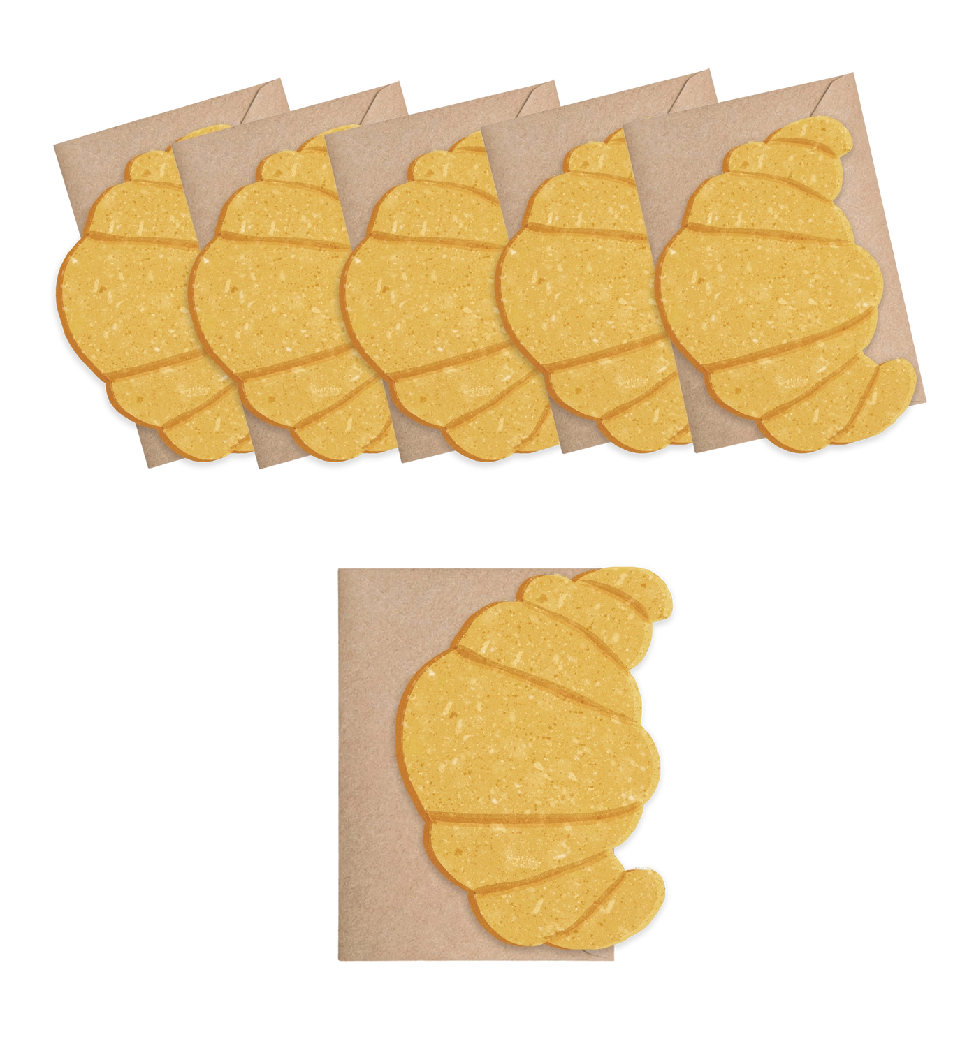 Croissant Mini Cards - Box of 6