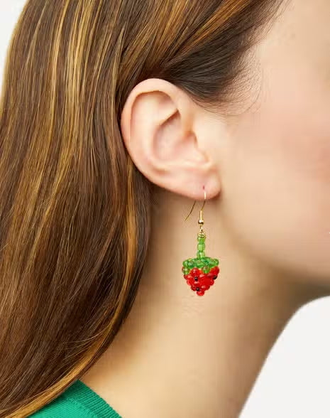 Mini Strawberry Earrings – Soleil - Main Image
