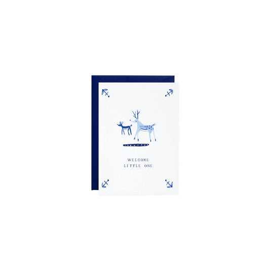 Mini Welcome Little Deer Card