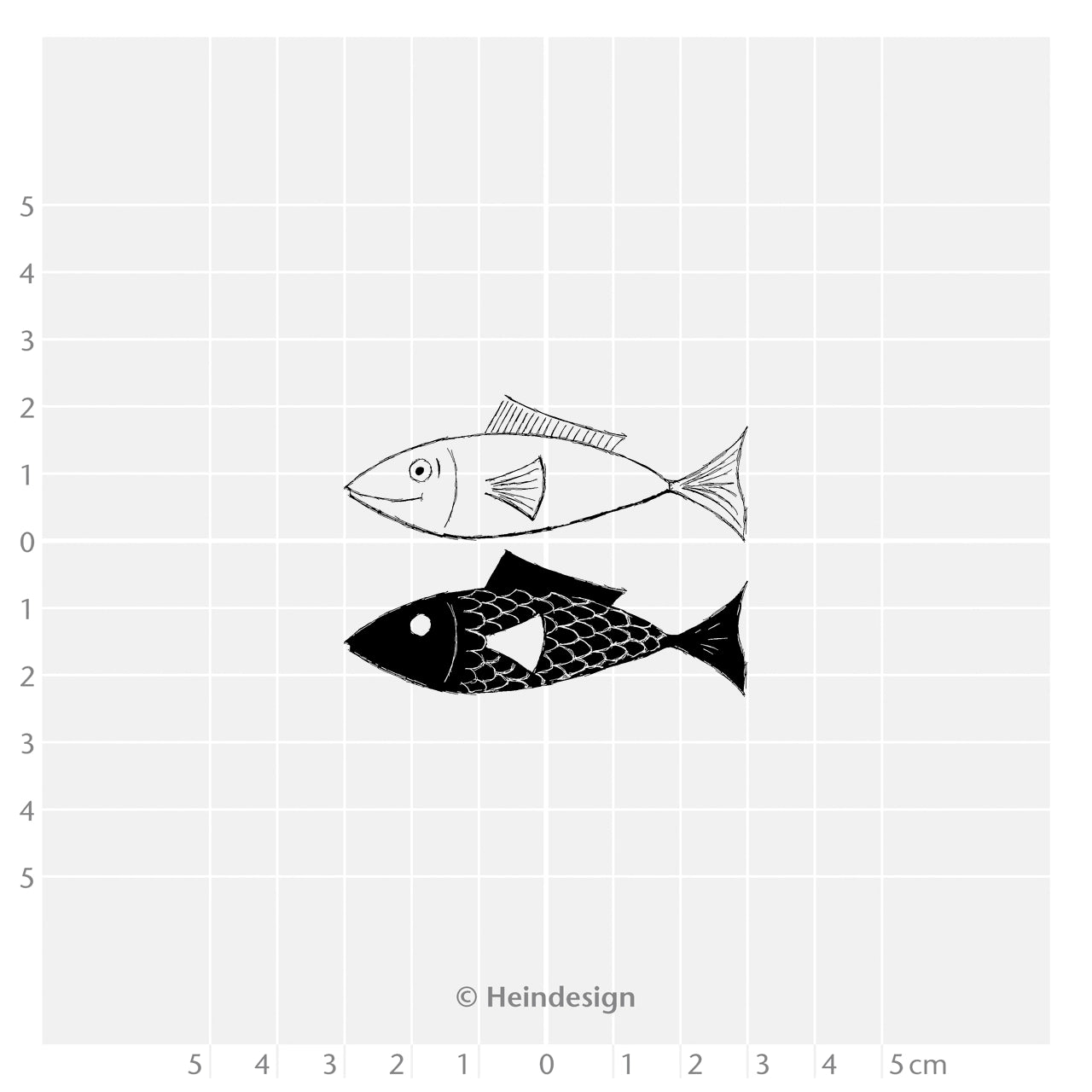 Nice Fish 2-Sided Stamp