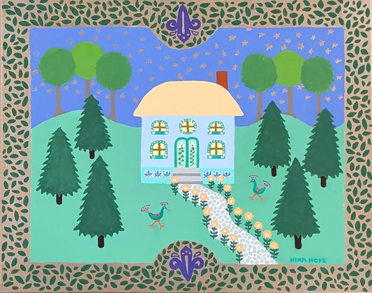 Nighttime in the Woods Card