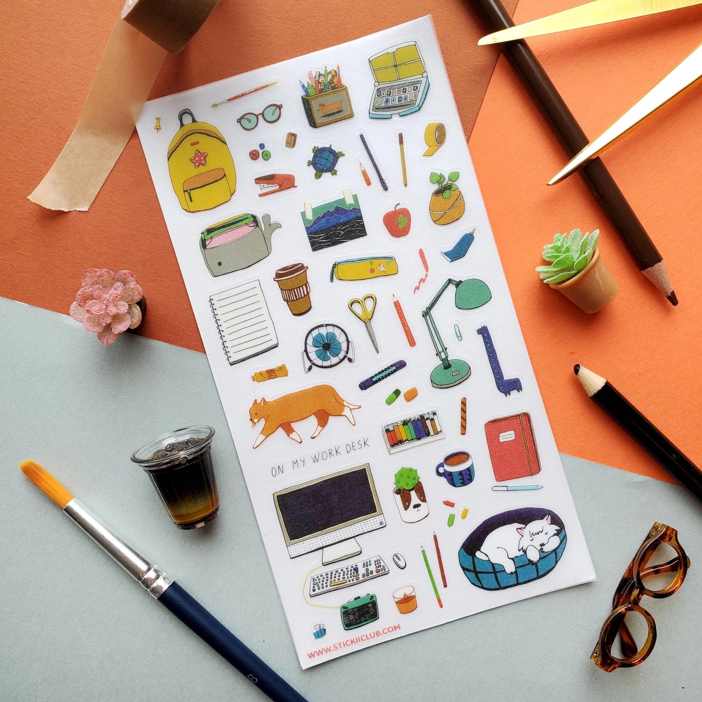 On My Desk Sticker Sheet