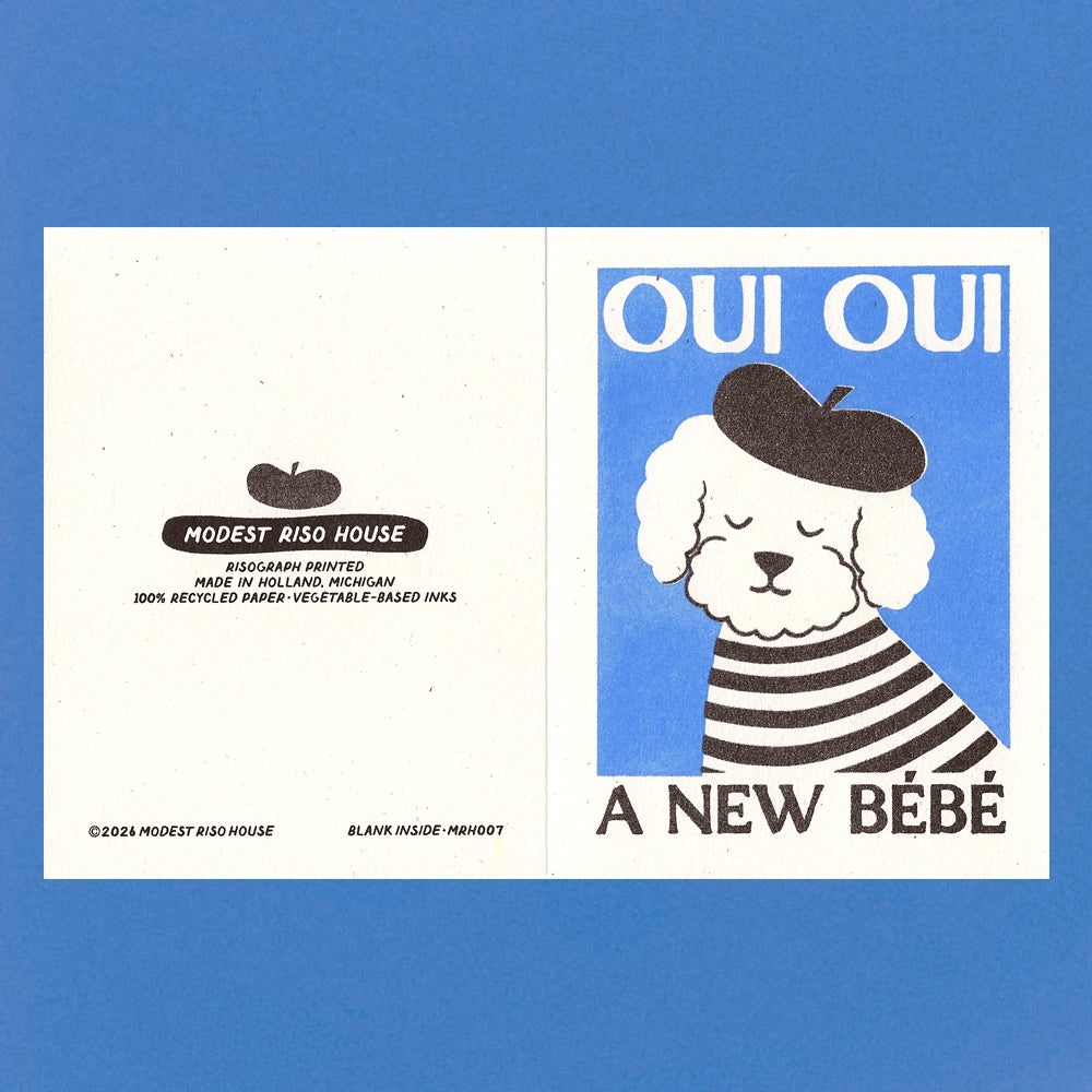 Oui Oui, A New Bébé Card