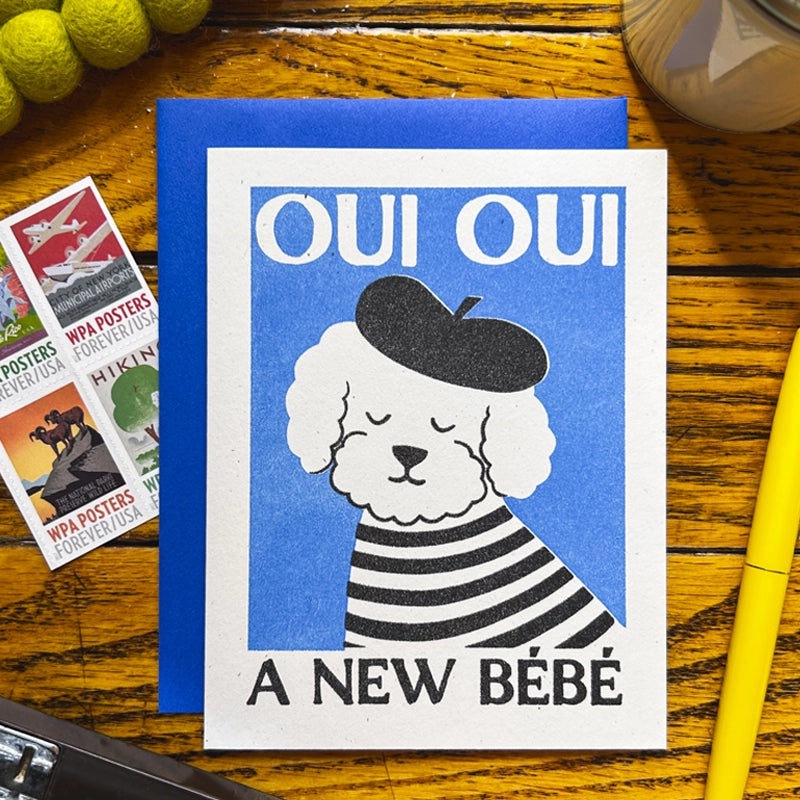 Oui Oui, A New Bébé Card