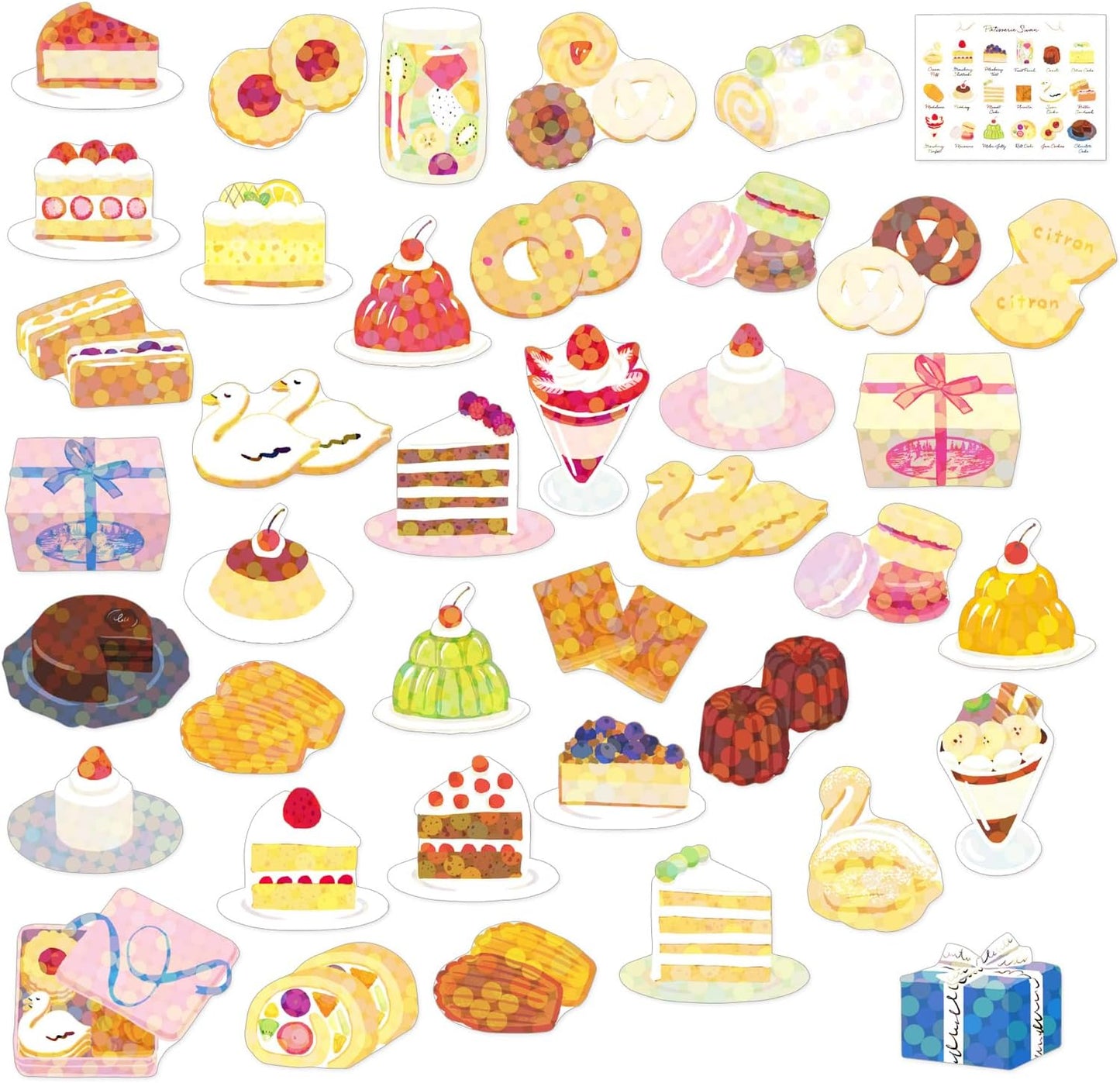 Mini Box of Patisserie Stickers