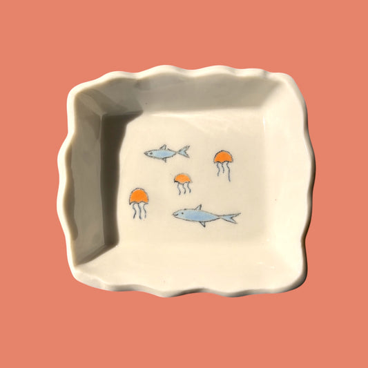 Illustrated Porcelain Dish