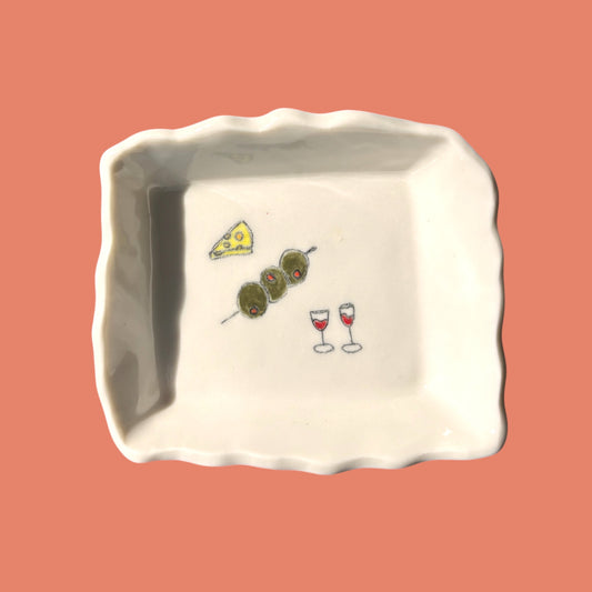 Illustrated Porcelain Dish
