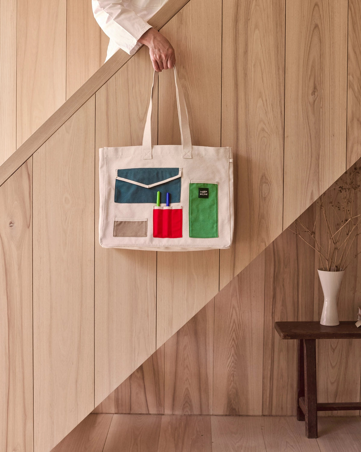 Large Pocket Patch Everything Shopper