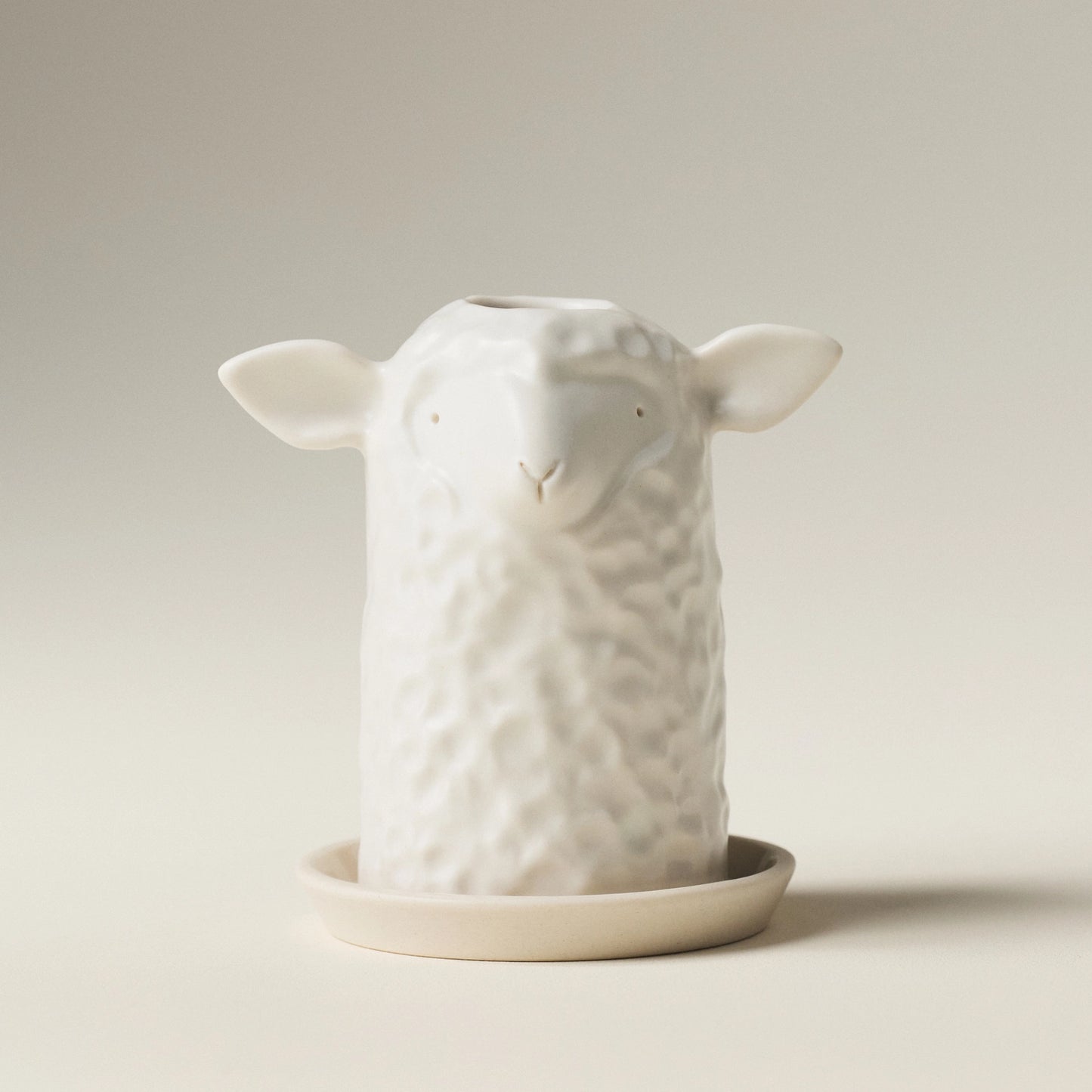 Porcelain Sheep Toothbrush Holder