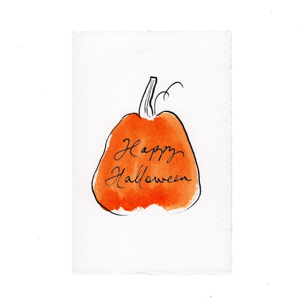 Pumpkin Happy Halloween Card