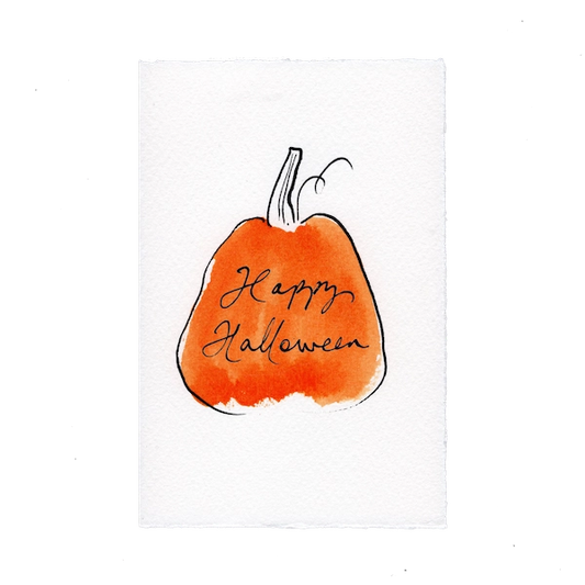 Pumpkin Happy Halloween Card