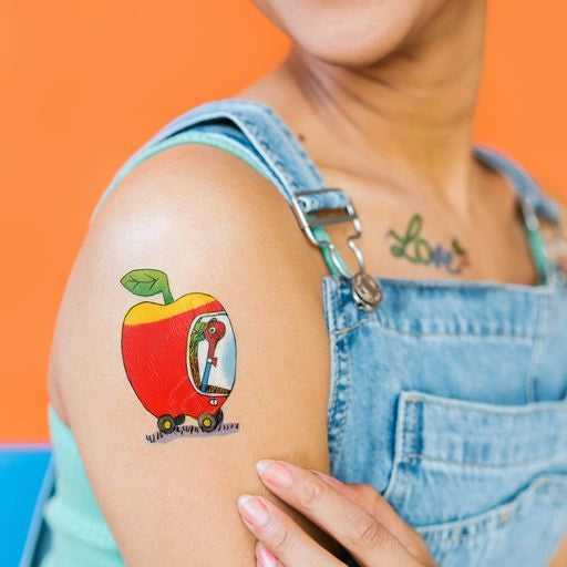 Richard Scarry Apple Car Tattoo