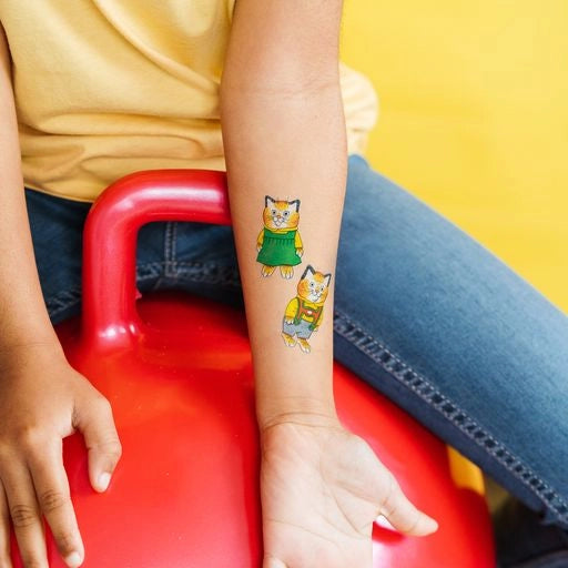 Richard Scarry Huckle & Sally Cat Tattoo