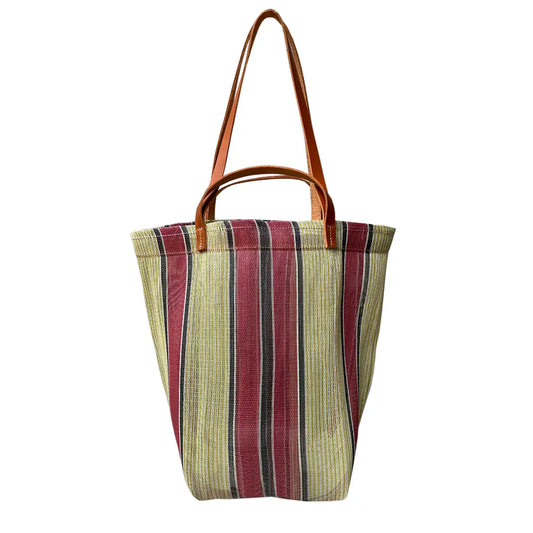 Red Recycled Plastic Market Bag