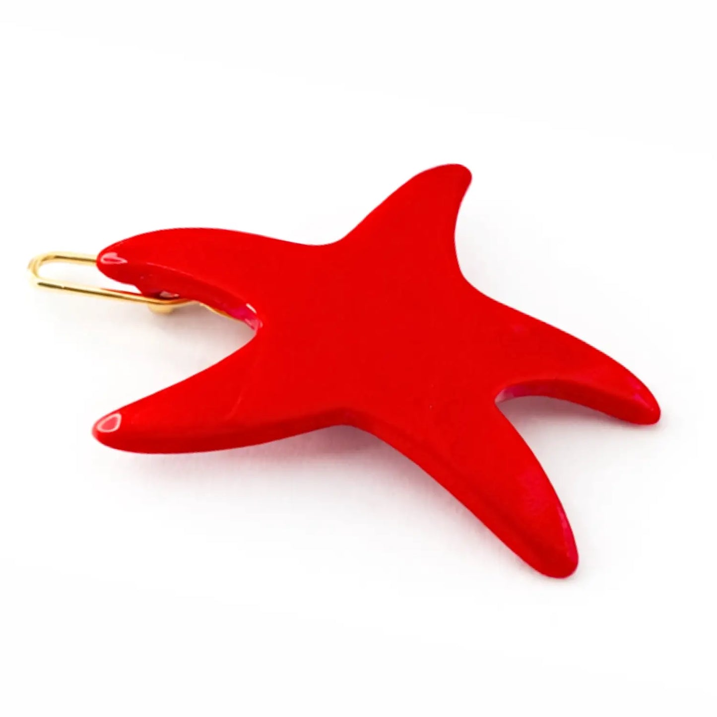 Red Starfish Clip