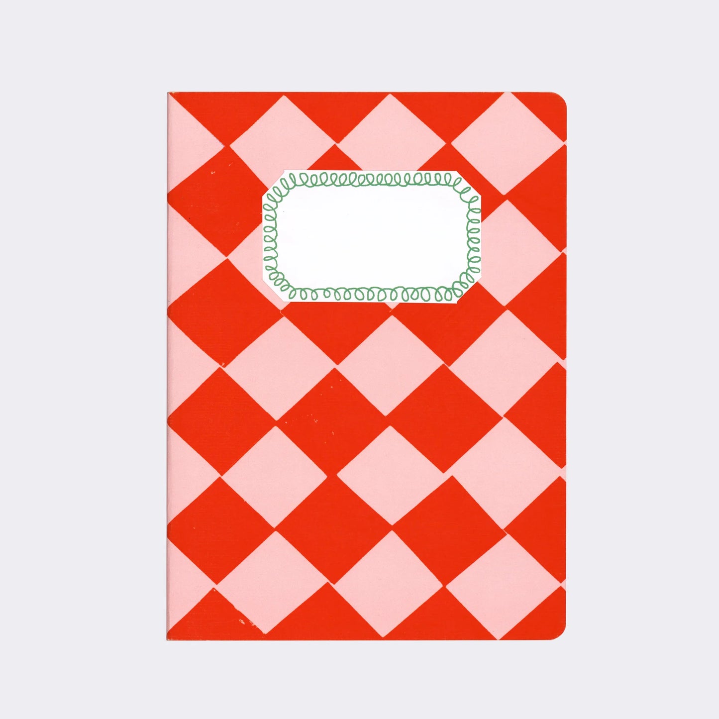 Red & Pink Chequered Notebook