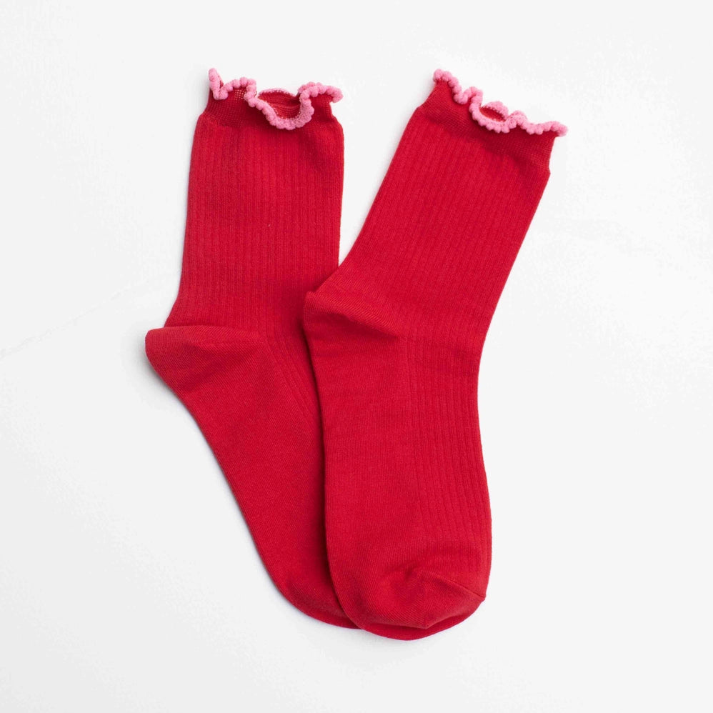 Ruffle Edge Socks