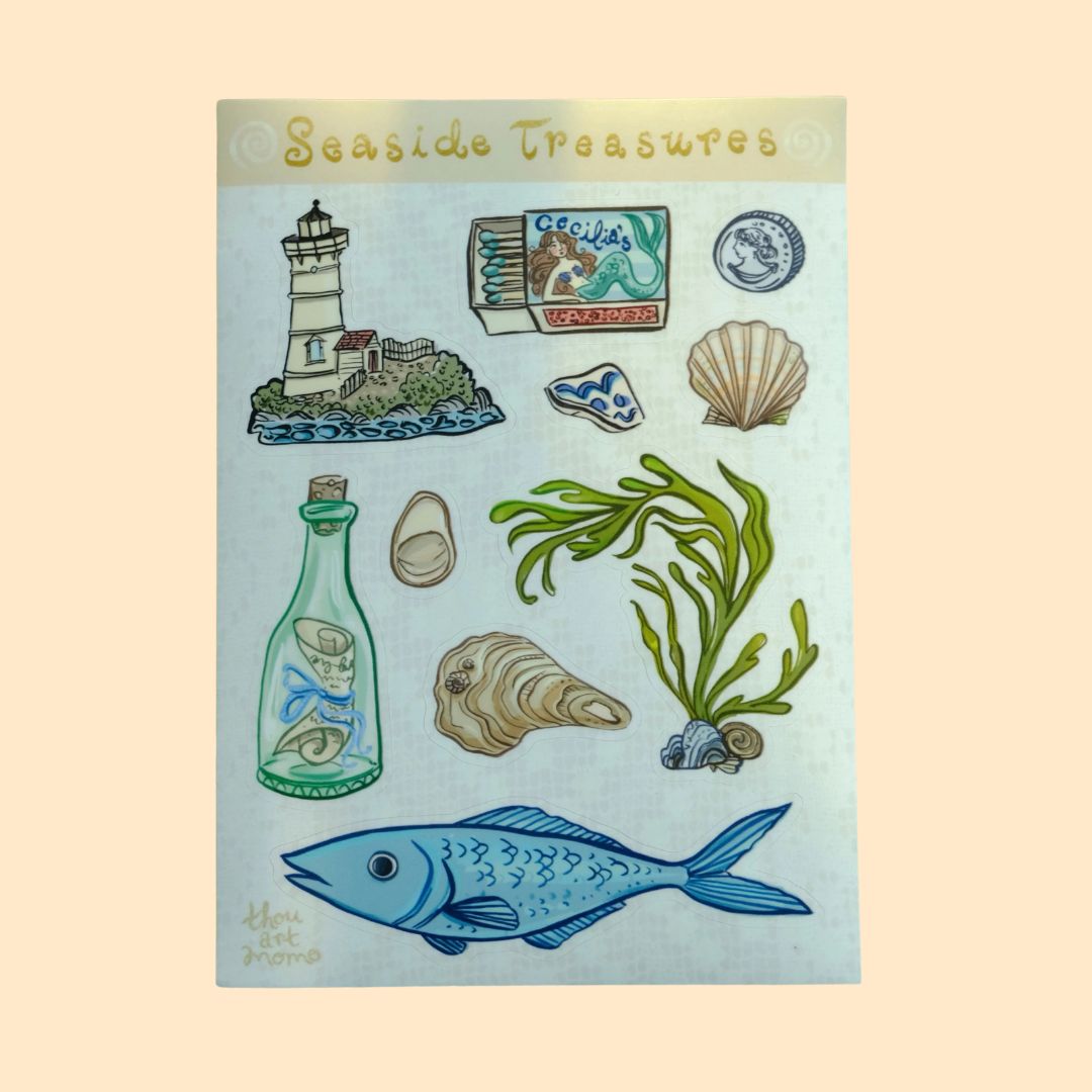 Seaside Treasures Sticker Sheet