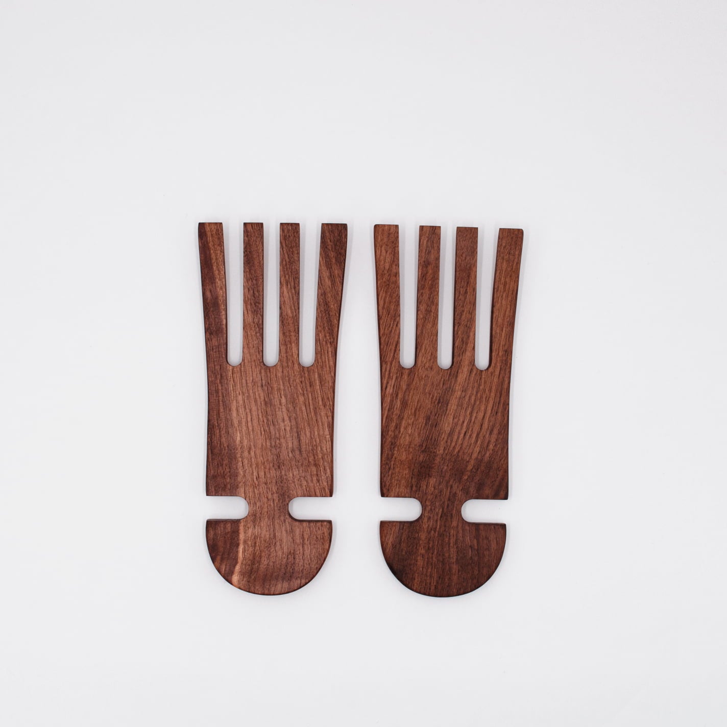 Walnut Wood 9" Salad Hands