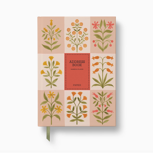 Floral Patchwork Address Book