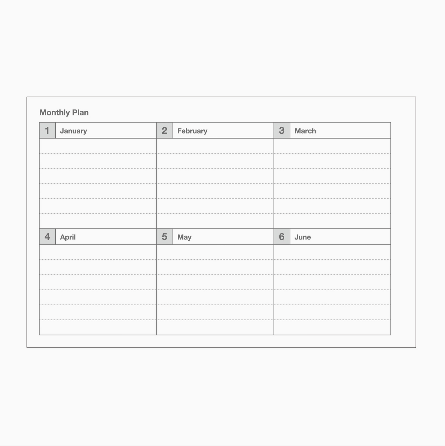 Pocket Size Weekly Planner Undated