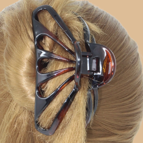 Tortoishell Rain Drop Claw Clip