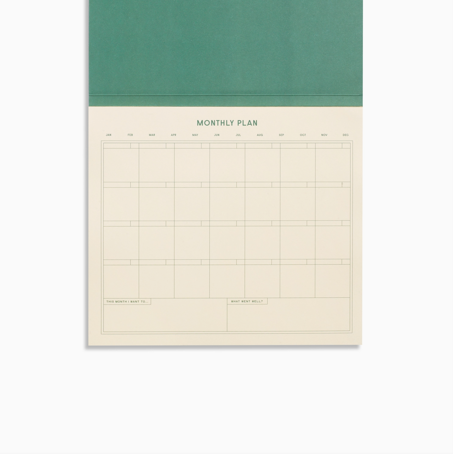 Monthly Plan Productivity List Pad - Undated