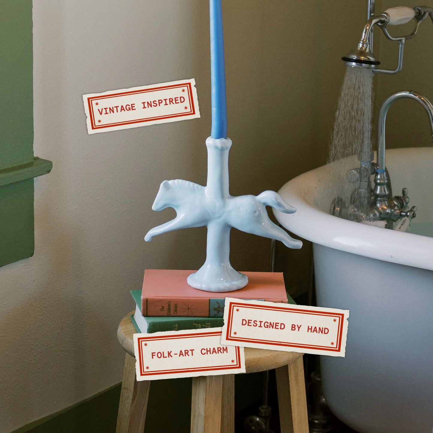 Dala Horse Candlestick
