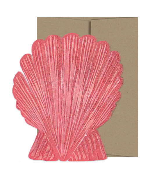 Seashell Die Cut Card
