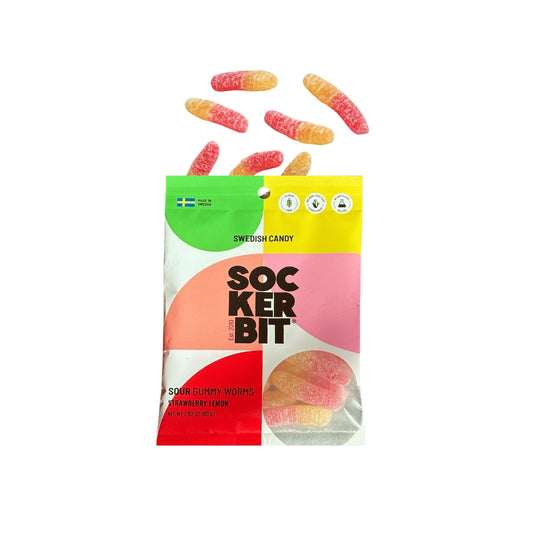 Sour Gummy Worms Swedish Candy