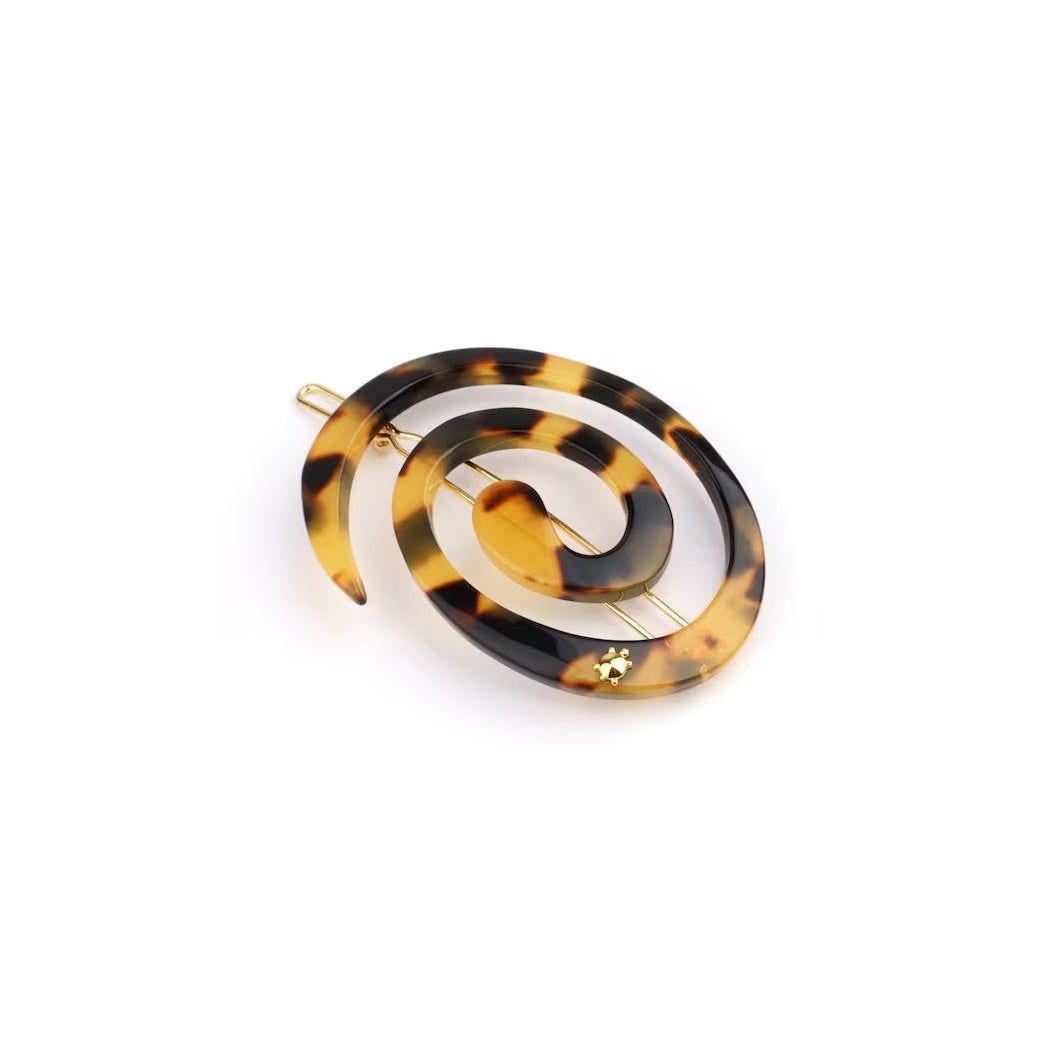 Tortoiseshell Spiral Hair Clip