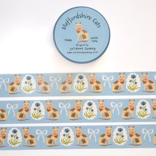 Staffordshire Cats Washi Tape