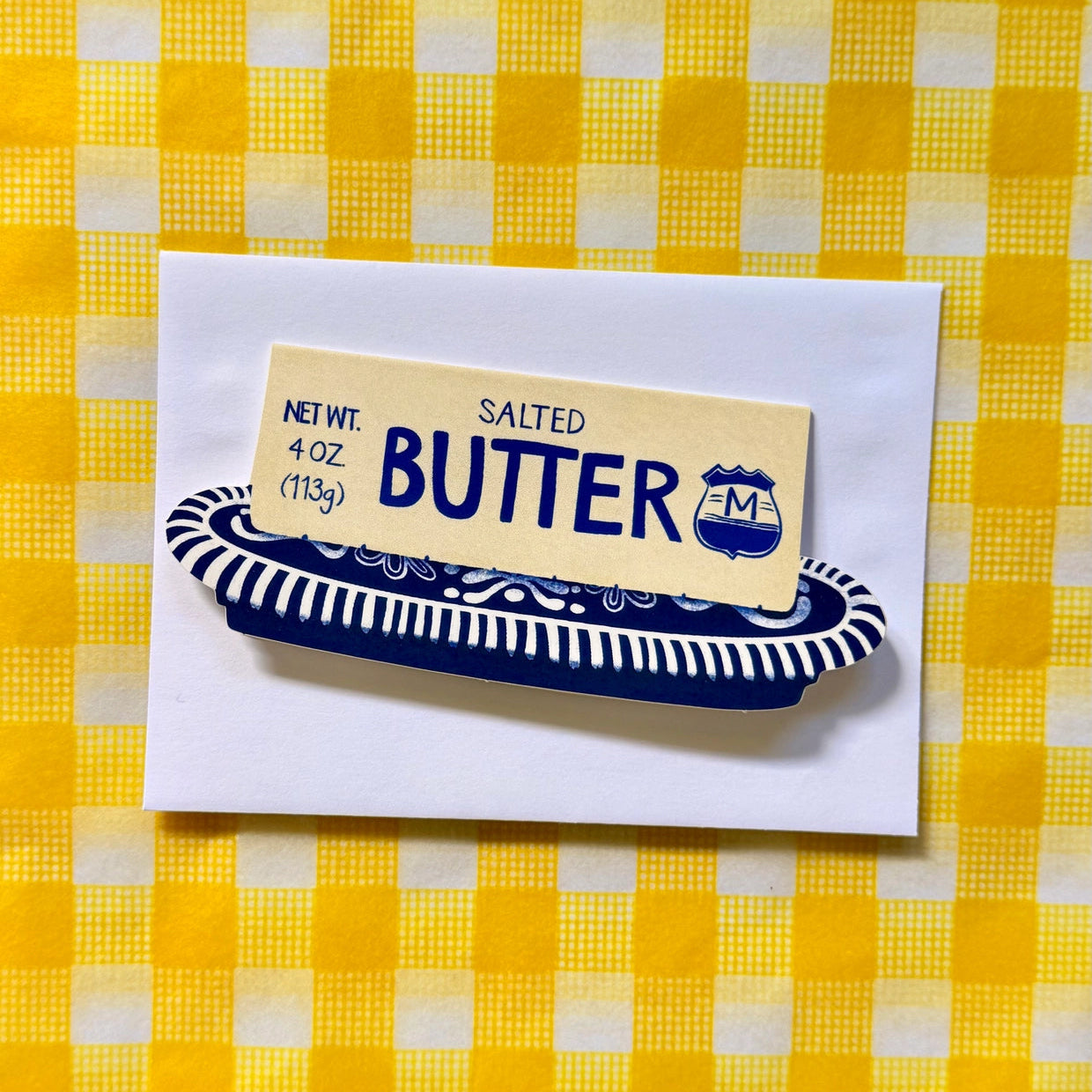 Stick of Butter Die-Cut Card