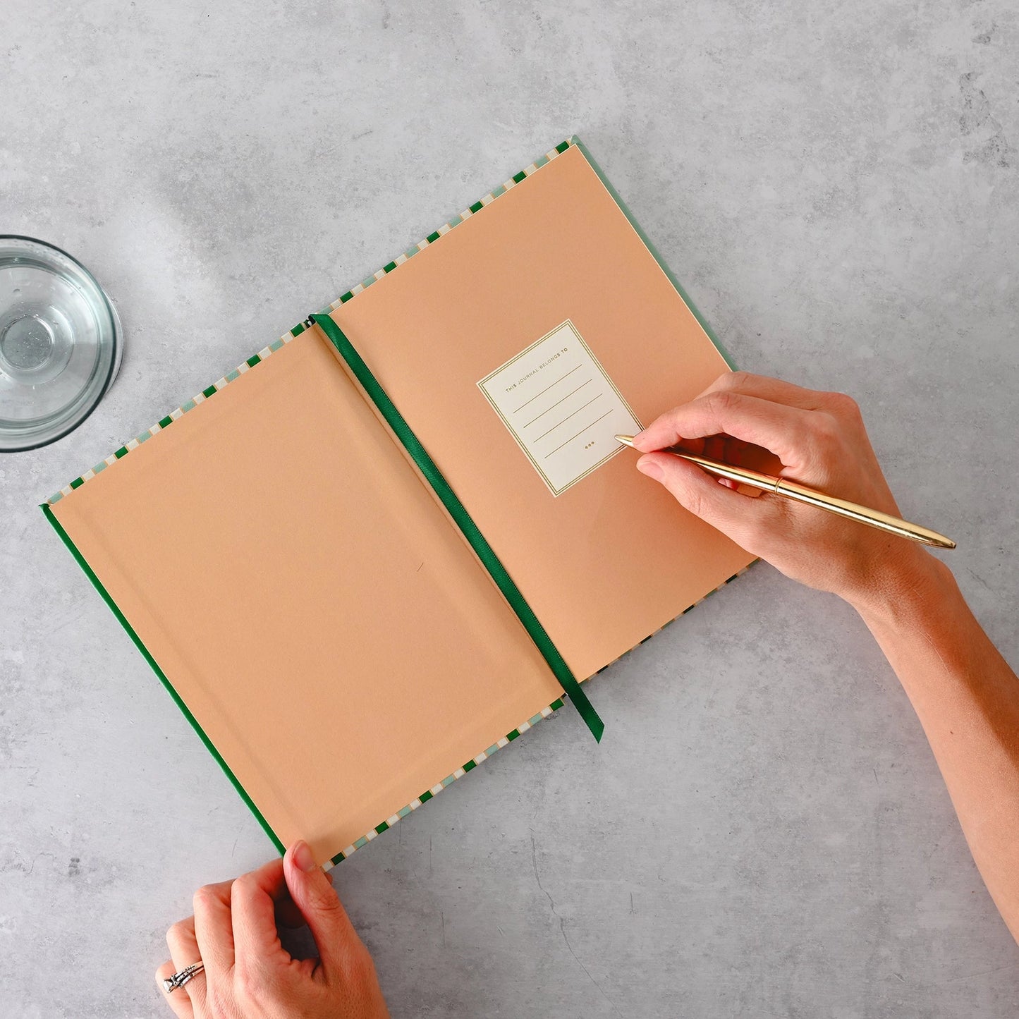 Everyday Striped Hardcover Journal