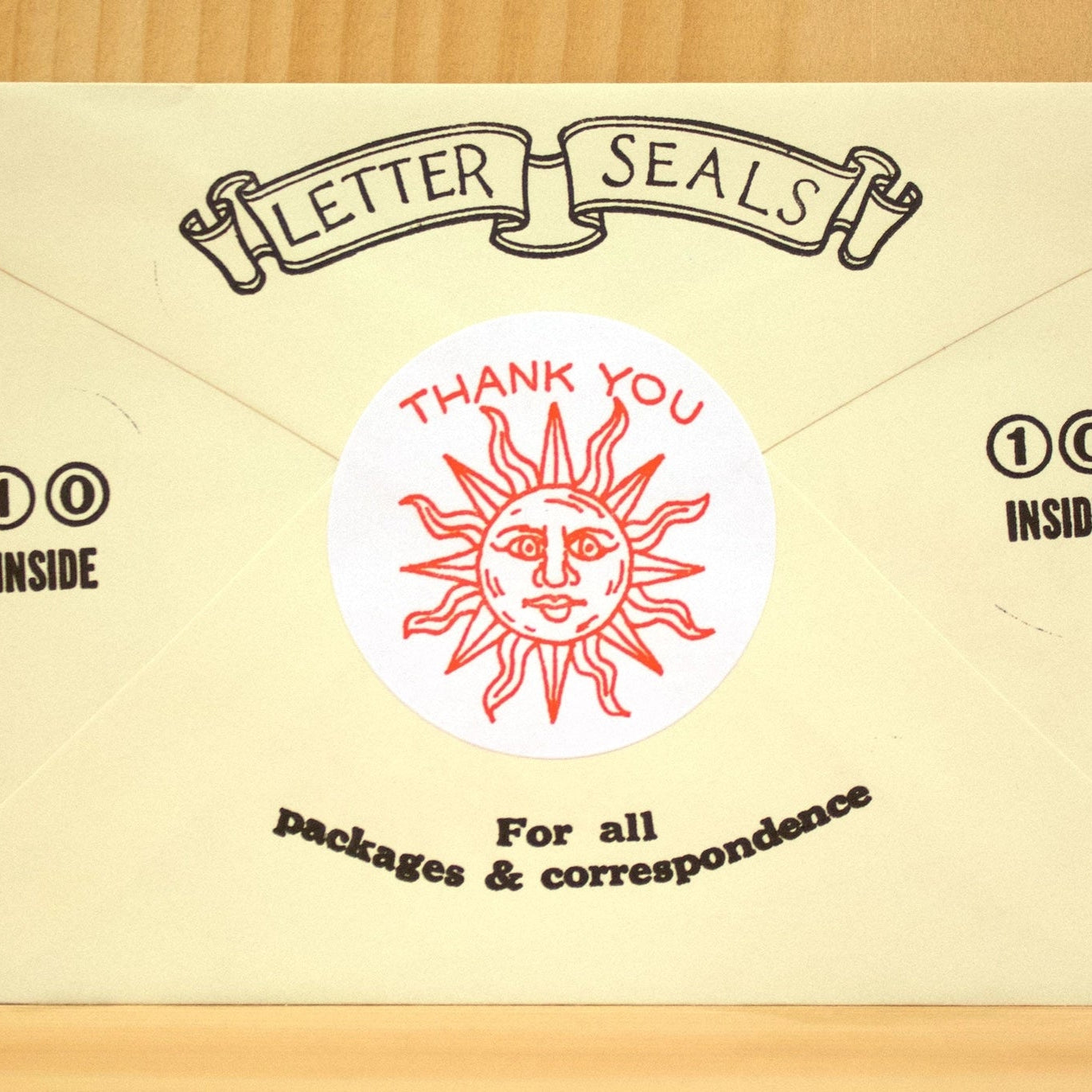 Thank you Sun Letter Seals