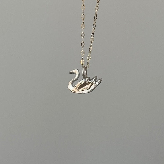 Swan Milagro with Gold Wing Necklace