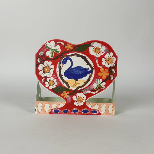 Swan and Thorn Die-Cut Card