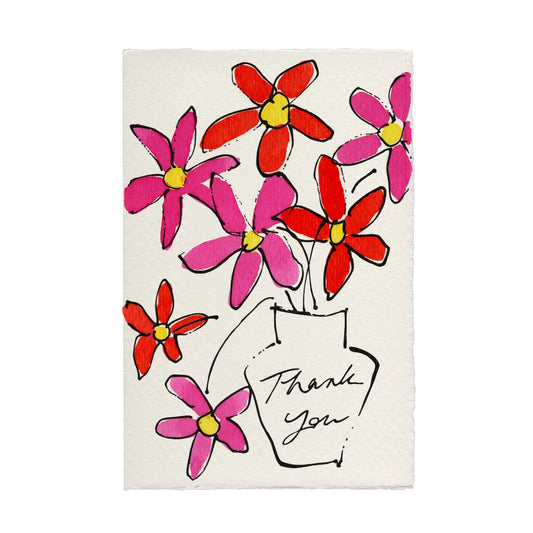 Thank You Flower Vase Card