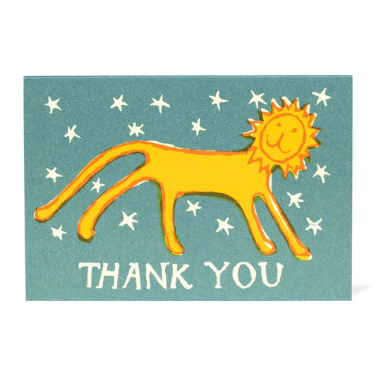 Thank You Lion Small Card