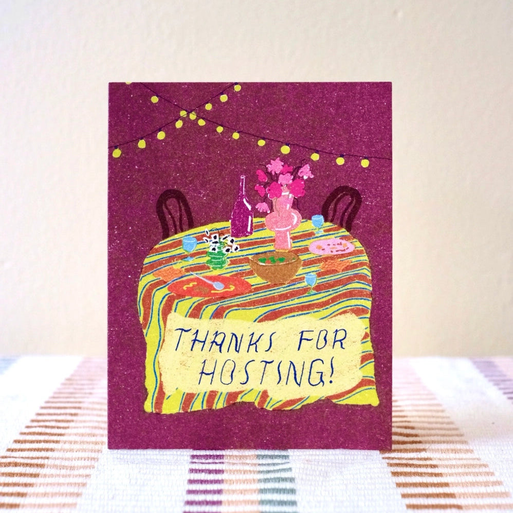 Thanks For Hosting Card