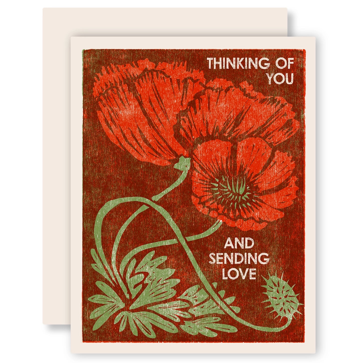 Thinking Of You Poppies Card