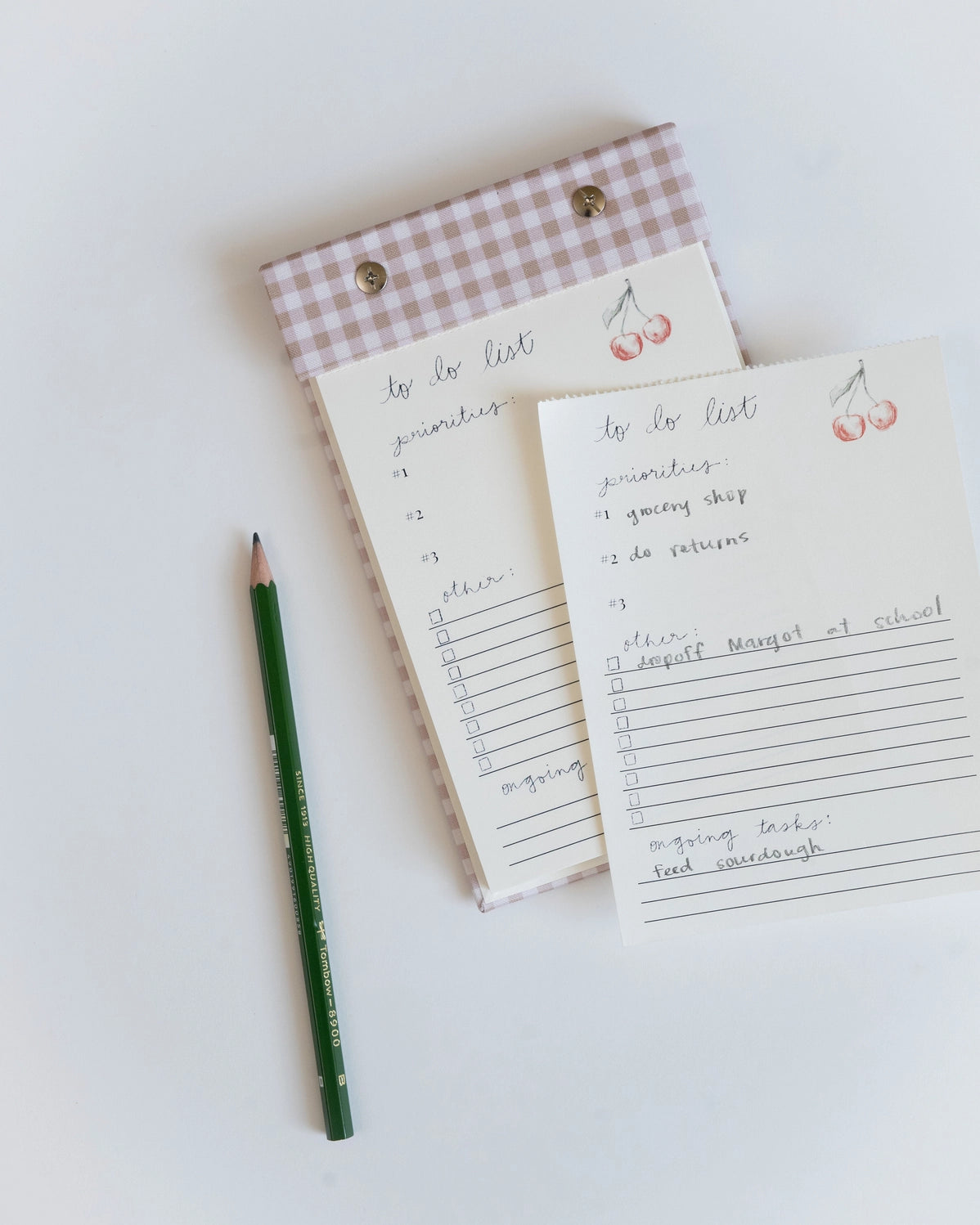 Gingham To-Do List Notepad