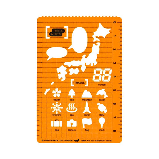 Travel Hobonichi Stencil