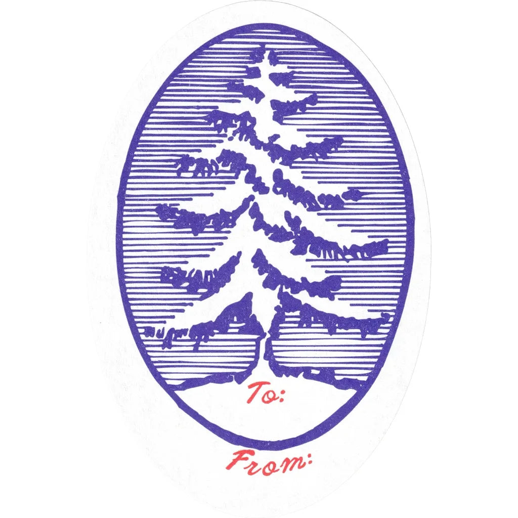Oval Tree Gift Tags