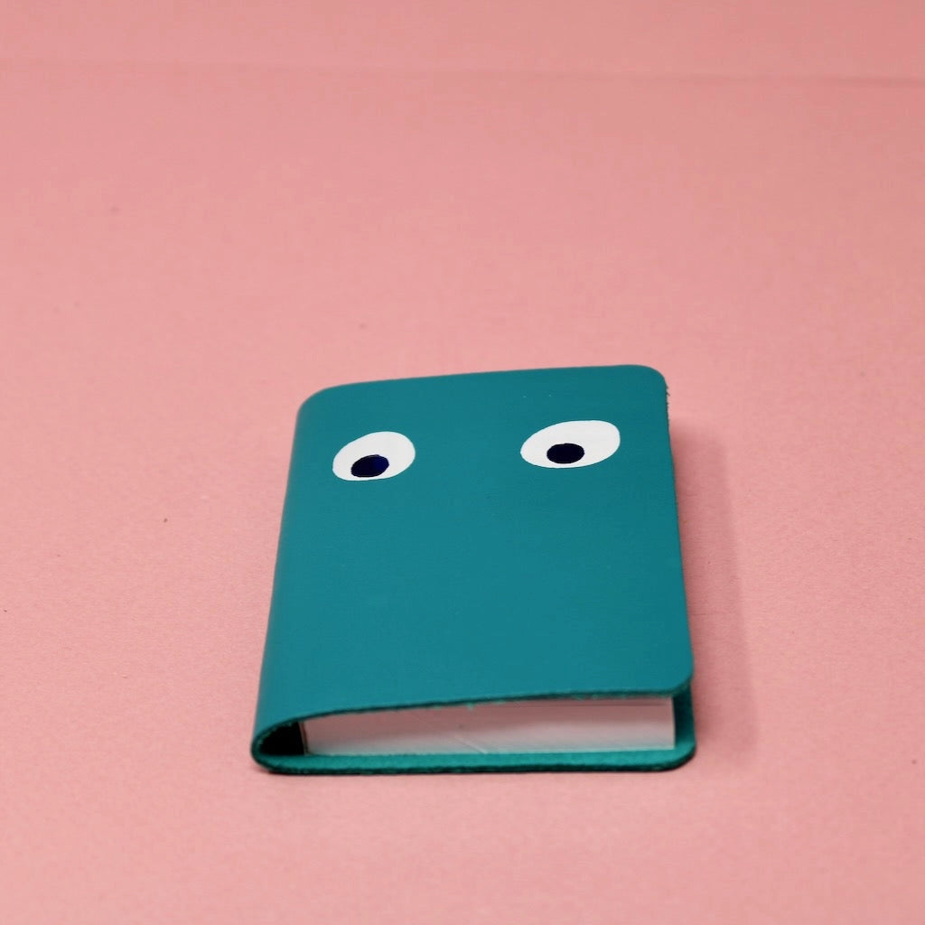 Googly Eye Mini Leather Notebook
