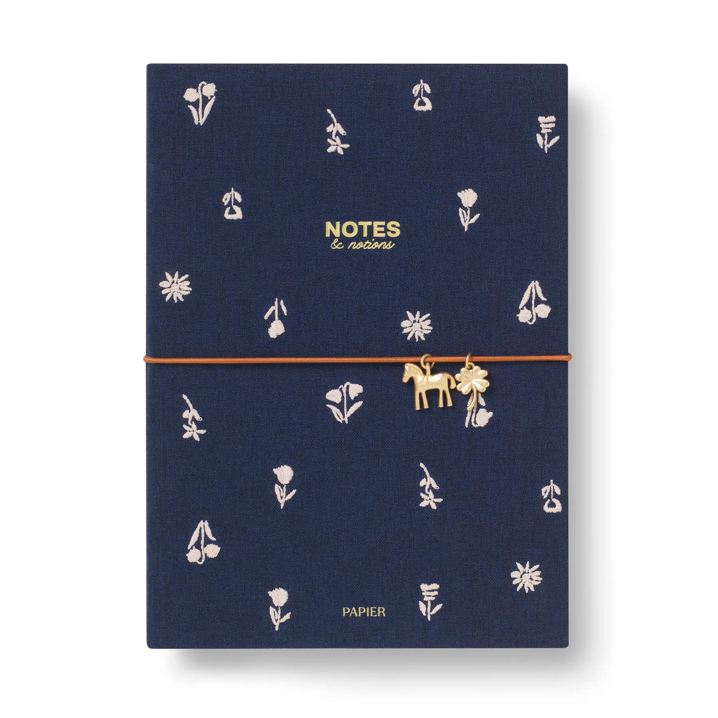 Twilight Blooms Fabric Cover Notebook