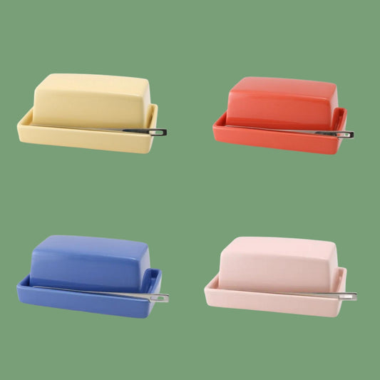 Butter Dish with Knife