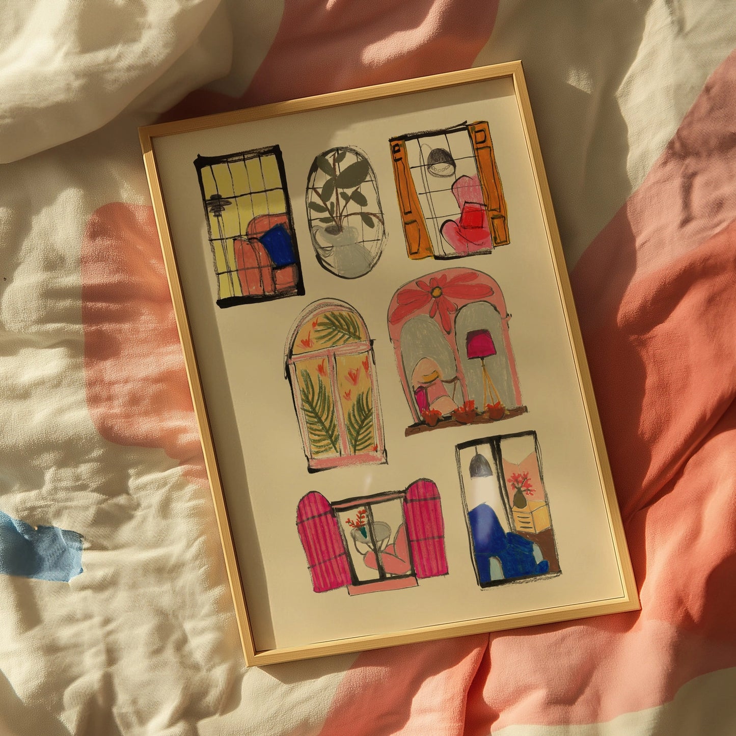 Vintage Windows Art Print